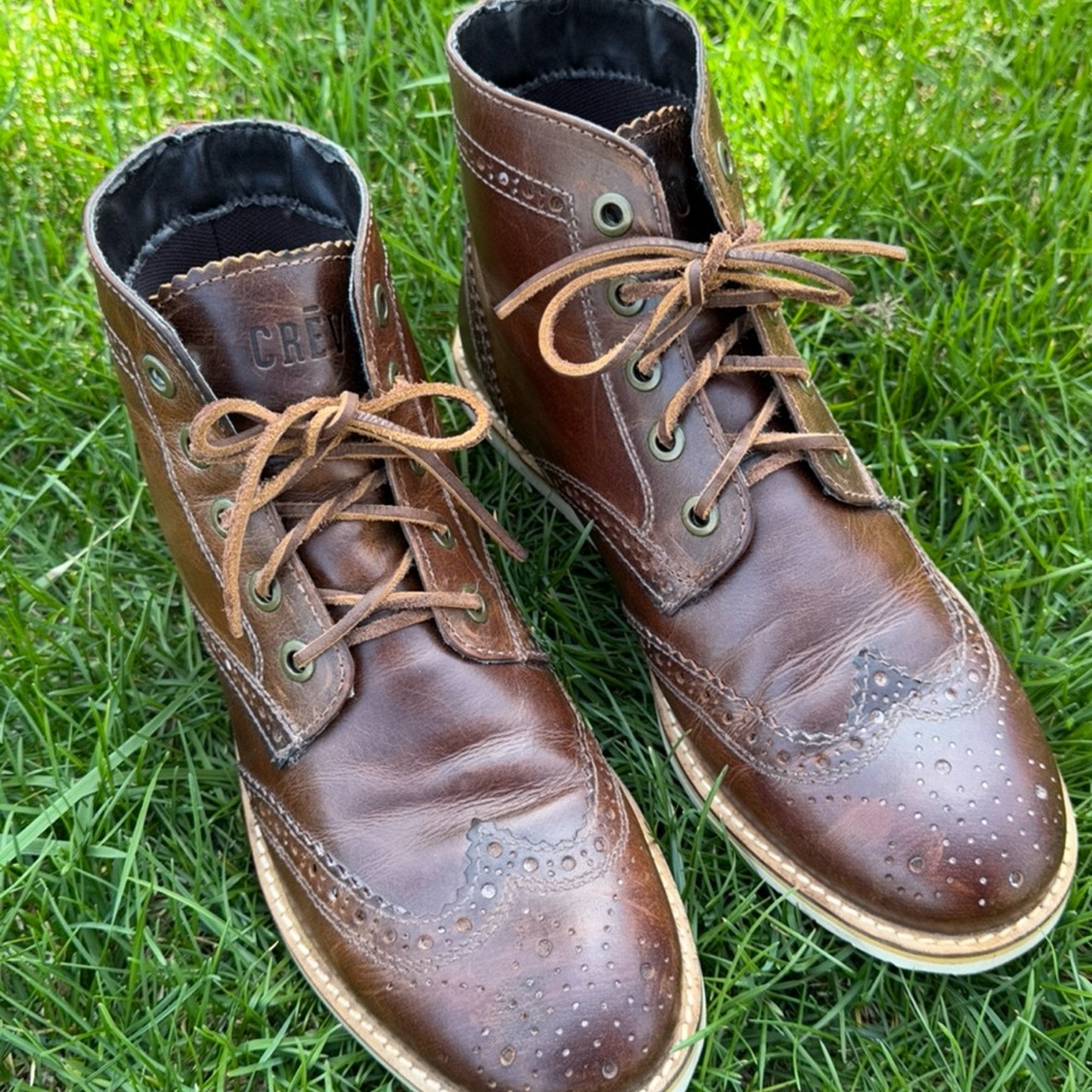 Crevo Men's Brown Leather Boots